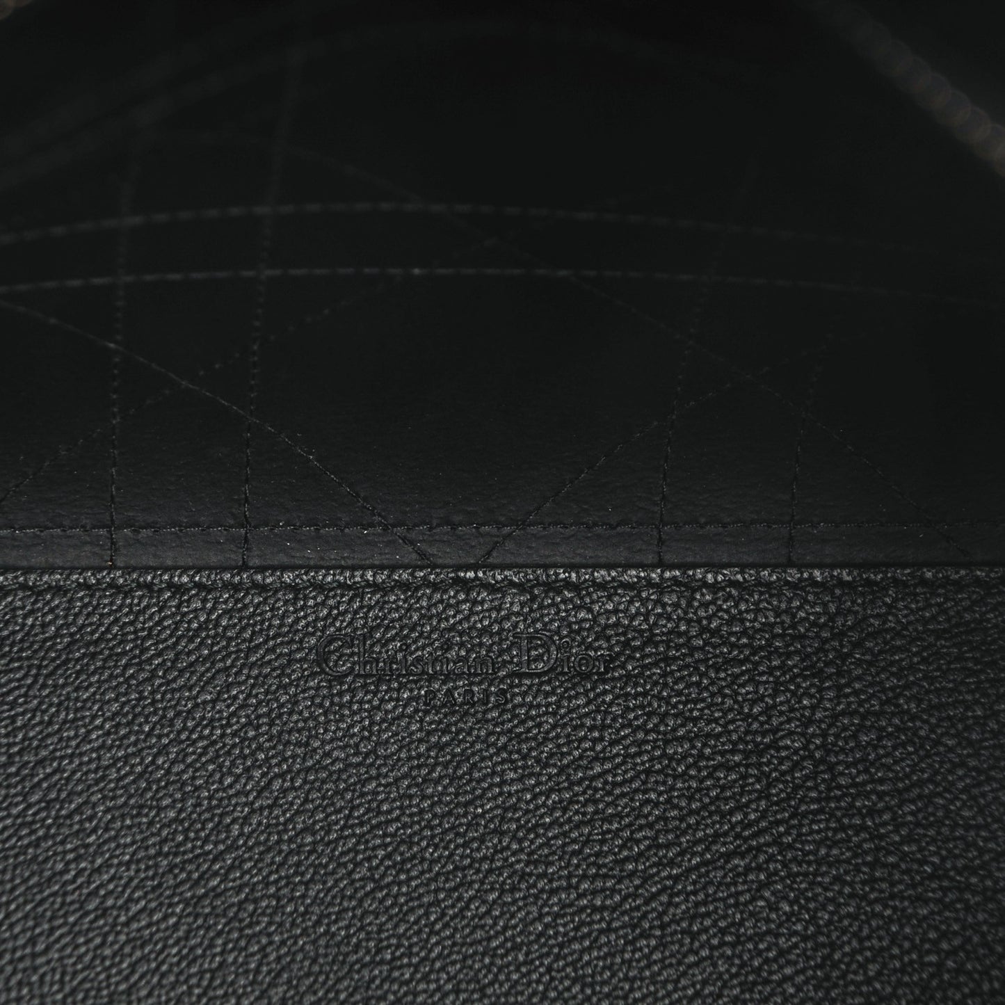 Grained Calfskin Cannage Medium Ultradior Tote Black