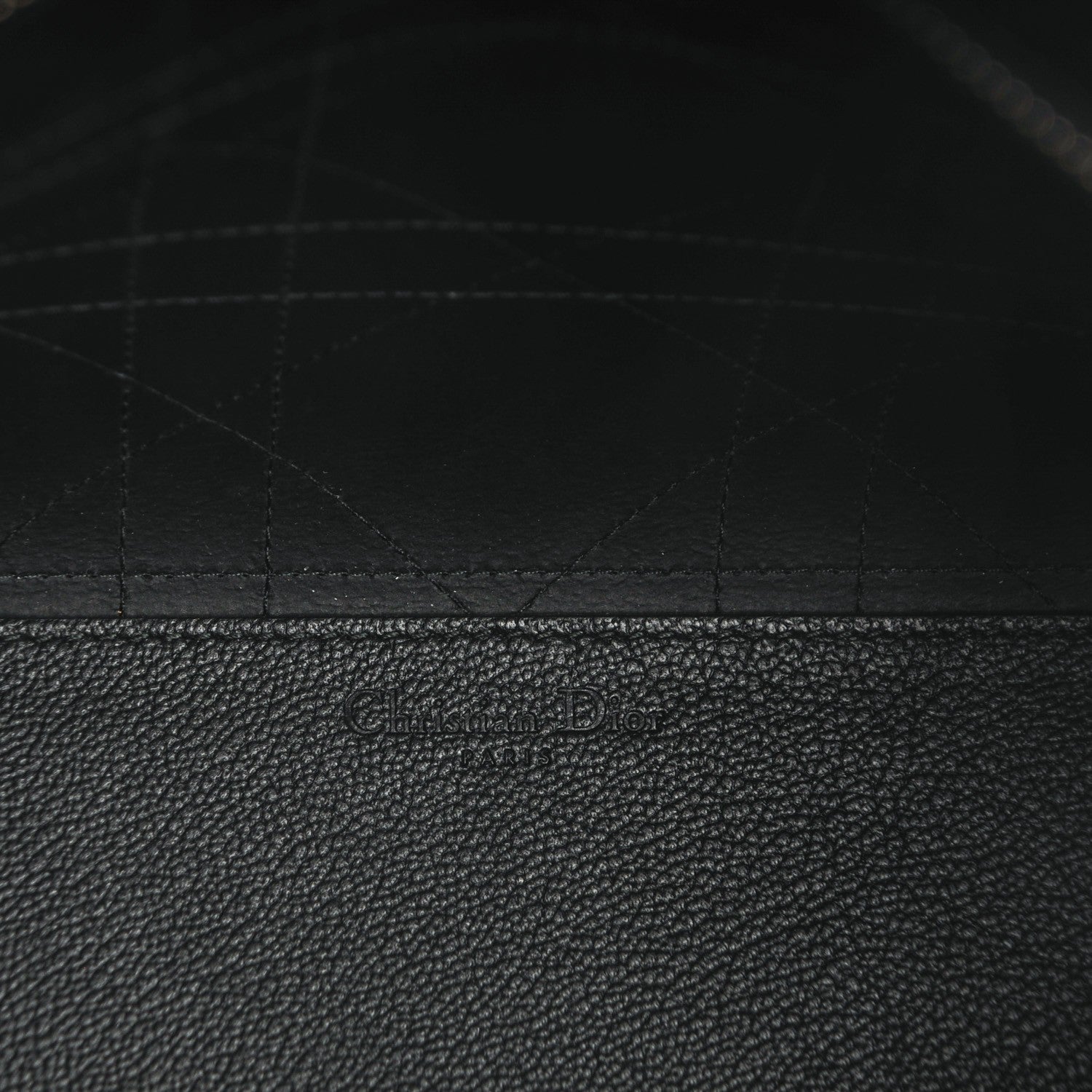 Christian Dior Grained Calfskin Cannage Medium Ultradior Tote Black 6 of 7