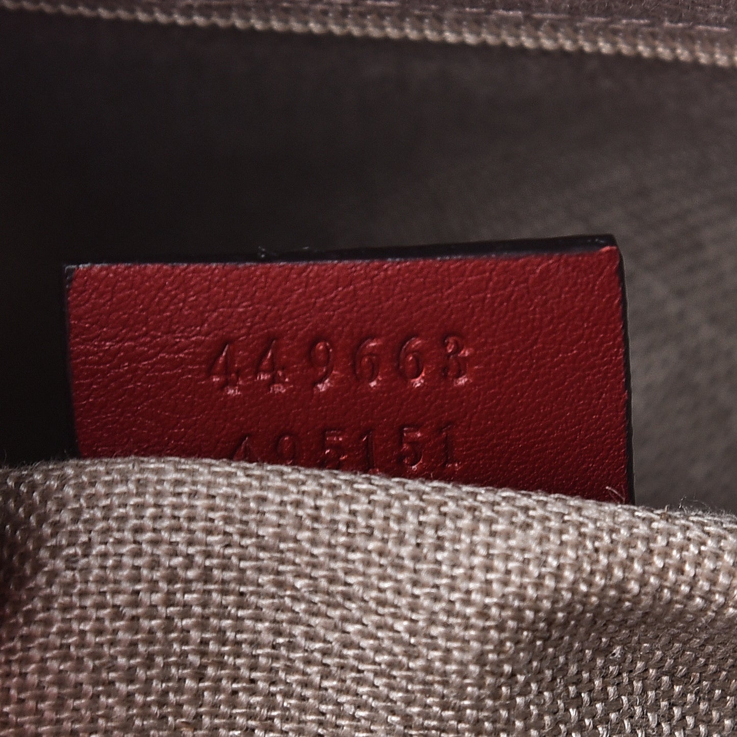 Microguccissima Medium Dome Bag Red