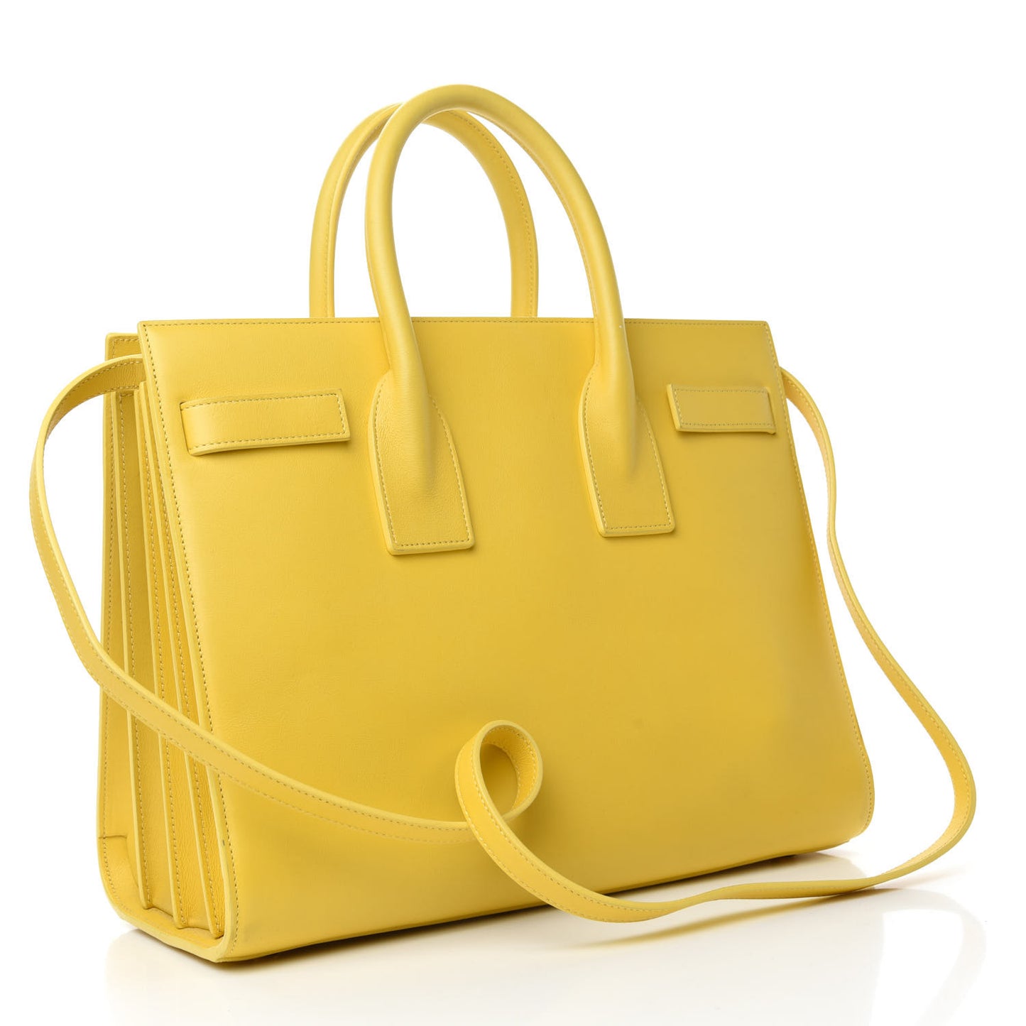 Calfskin Small Sac De Jour Bag Yellow