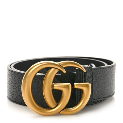 Gucci Textured Calfskin Double G 40mm Belt 75 30 Black 1 of 6