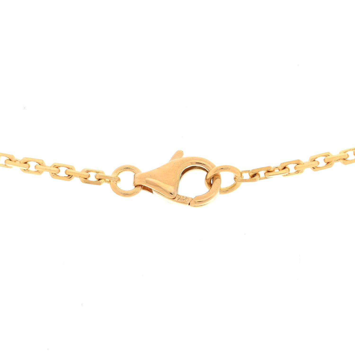 Cartier 18K Yellow Gold Diamond Interlocking LOVE Necklace 5 of 6
