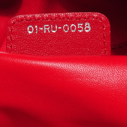 Christian Dior Lambskin Woven Medium Dior Soft Tote Rouge Moyen 10 of 10