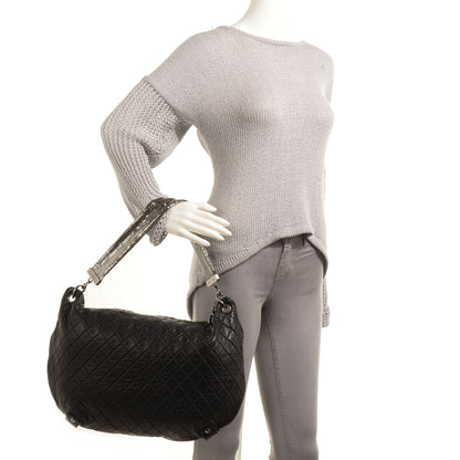 Chanel Lambskin Large Chain Mail Hobo Black 2 of 7