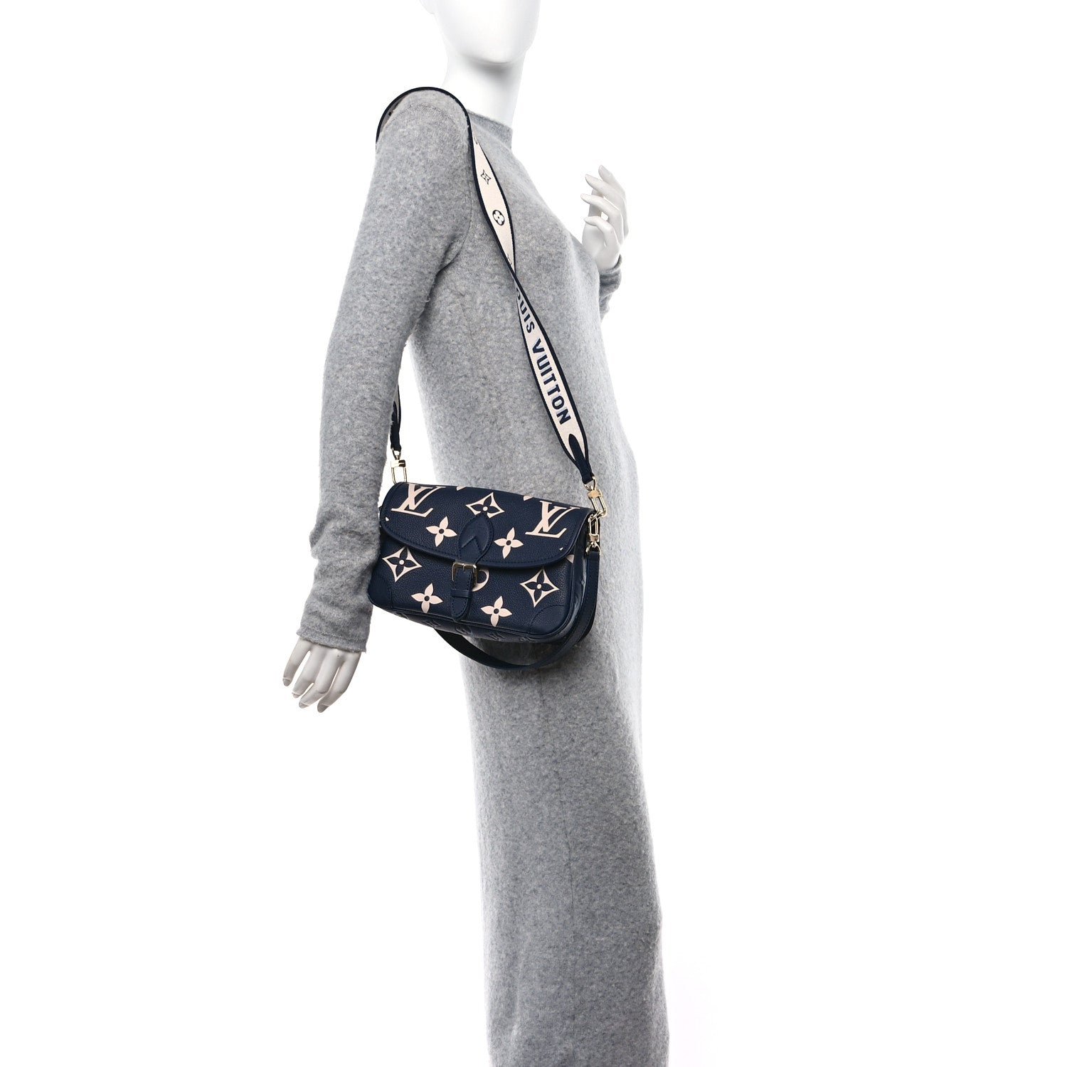 Louis Vuitton Empreinte Giant Monogram Diane Navy Creme 2 of 10