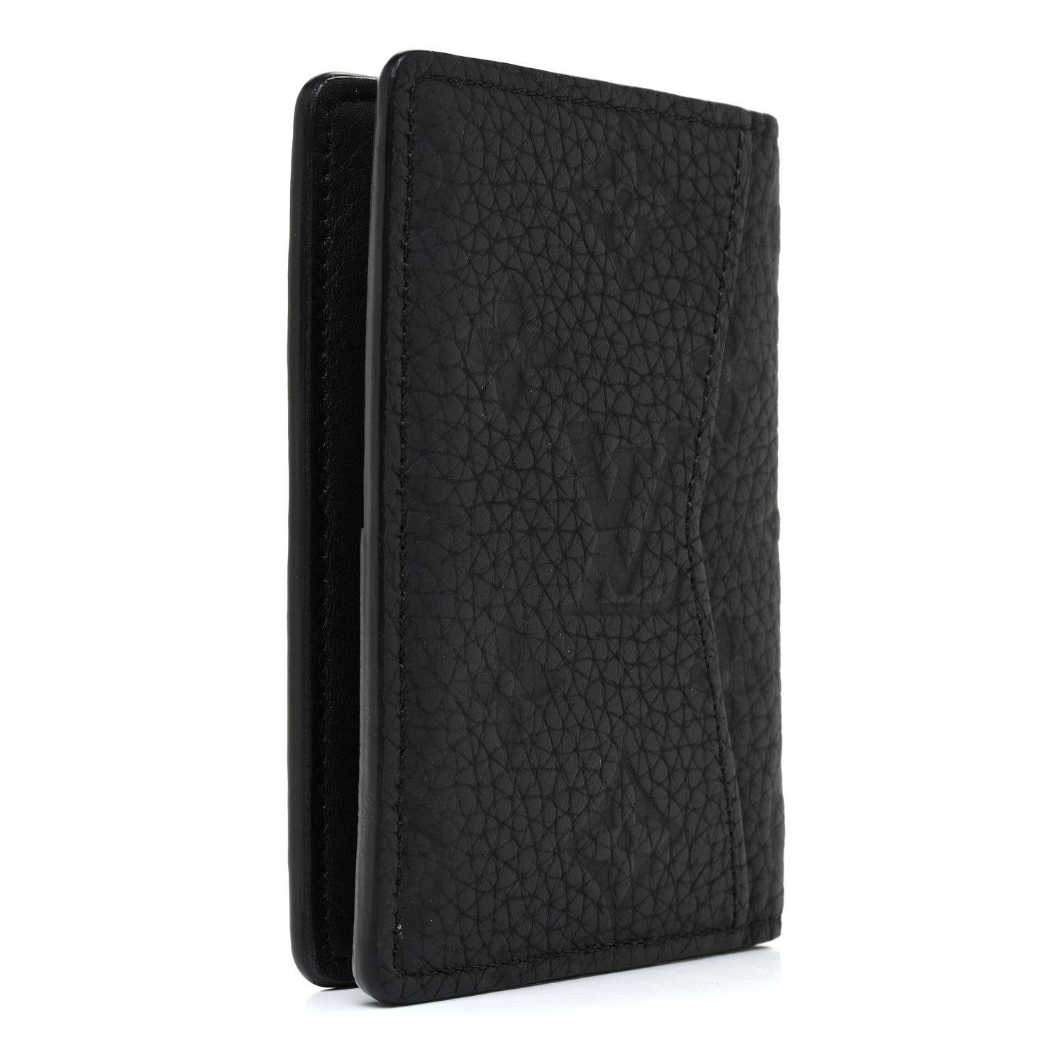 Louis Vuitton Taurillon Monogram Pocket Organizer Black 3 of 9