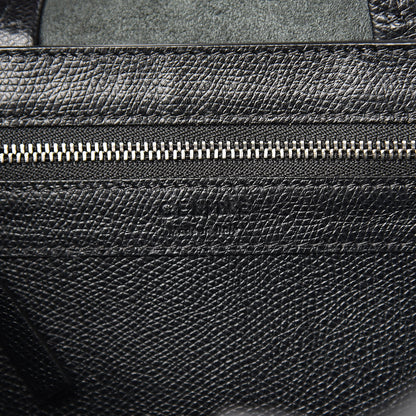 Celine Grained Calfskin Small Vertical Cabas Black 6 of 9