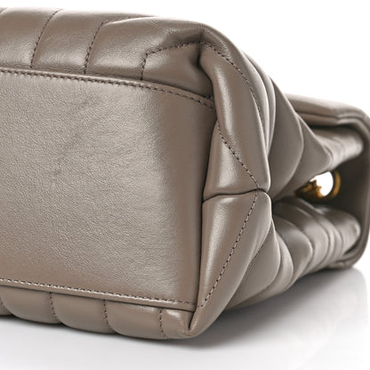 Saint Laurent Calfskin Y Quilted Monogram Medium Loulou Chain Satchel Taupe 8 of 8