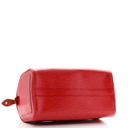 Louis Vuitton Epi Speedy 25 Castillan Red 4 of 15