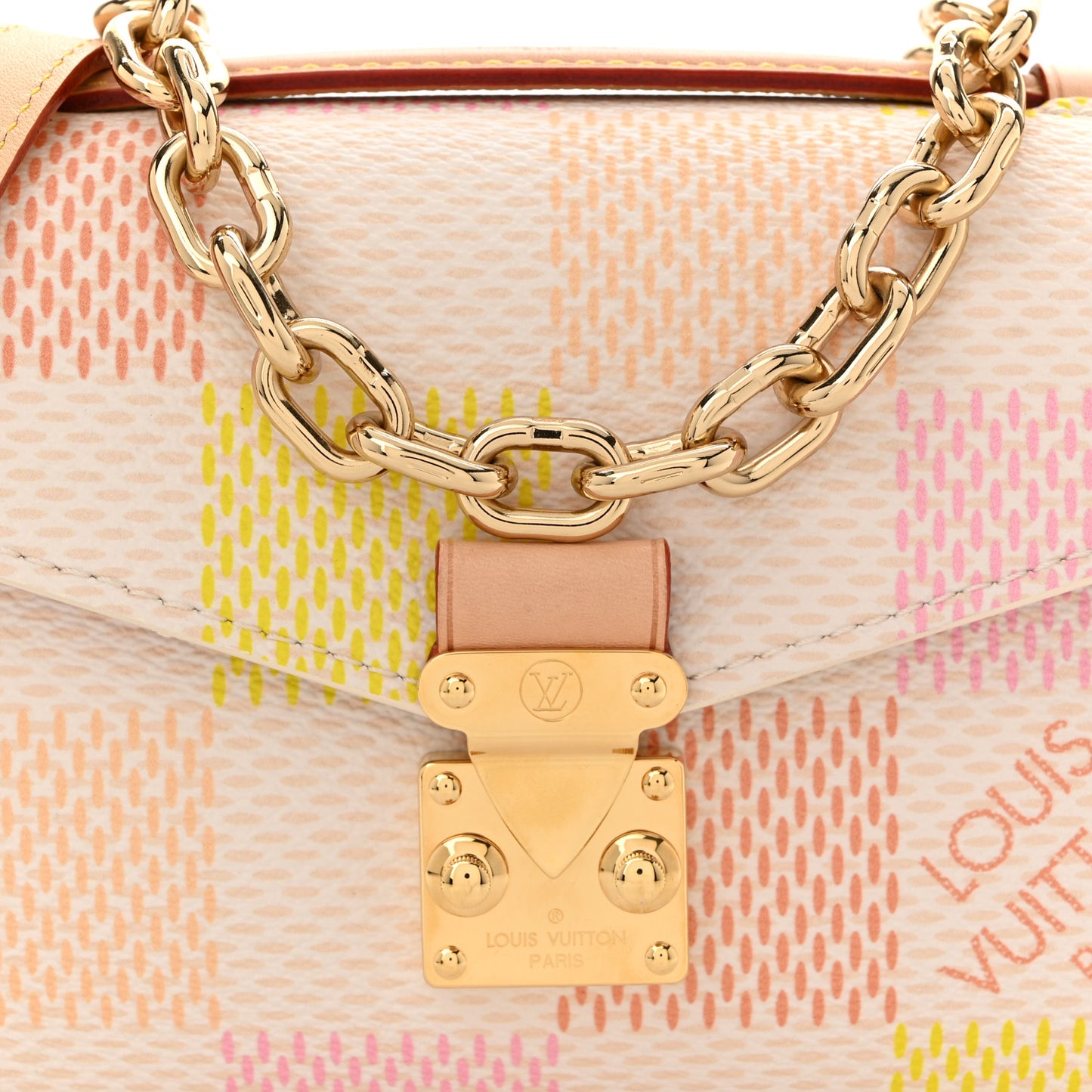 Damier Giant Pochette Metis East West Peach