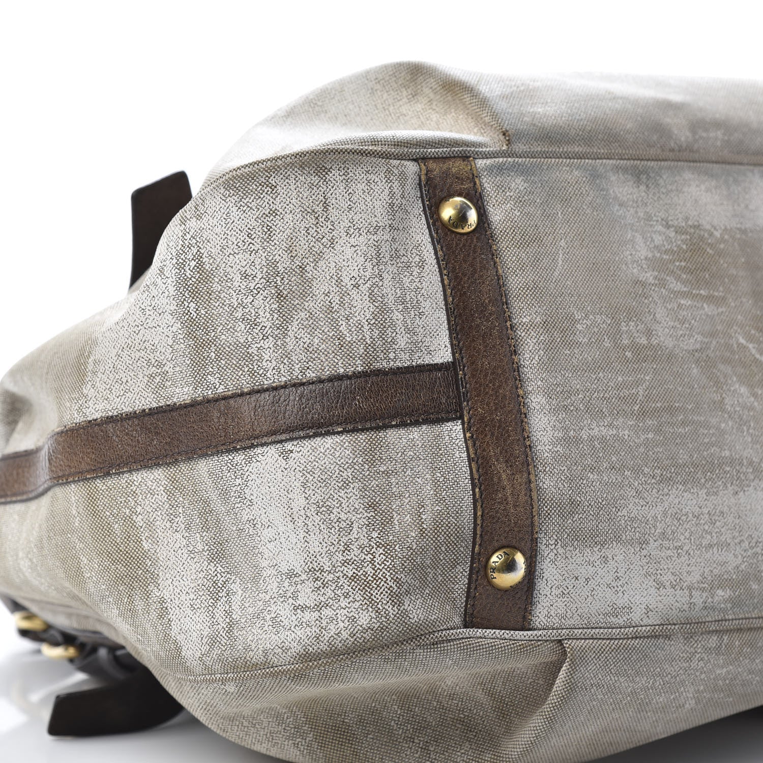 Prada Jacquard Logo Tote Bruciato Cera 10 of 21