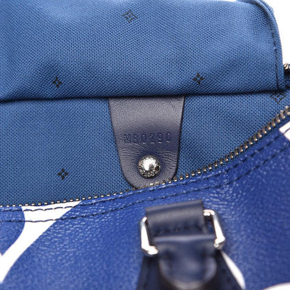 Louis Vuitton Monogram Escale Speedy Bandouliere 30 Blue 9 of 10