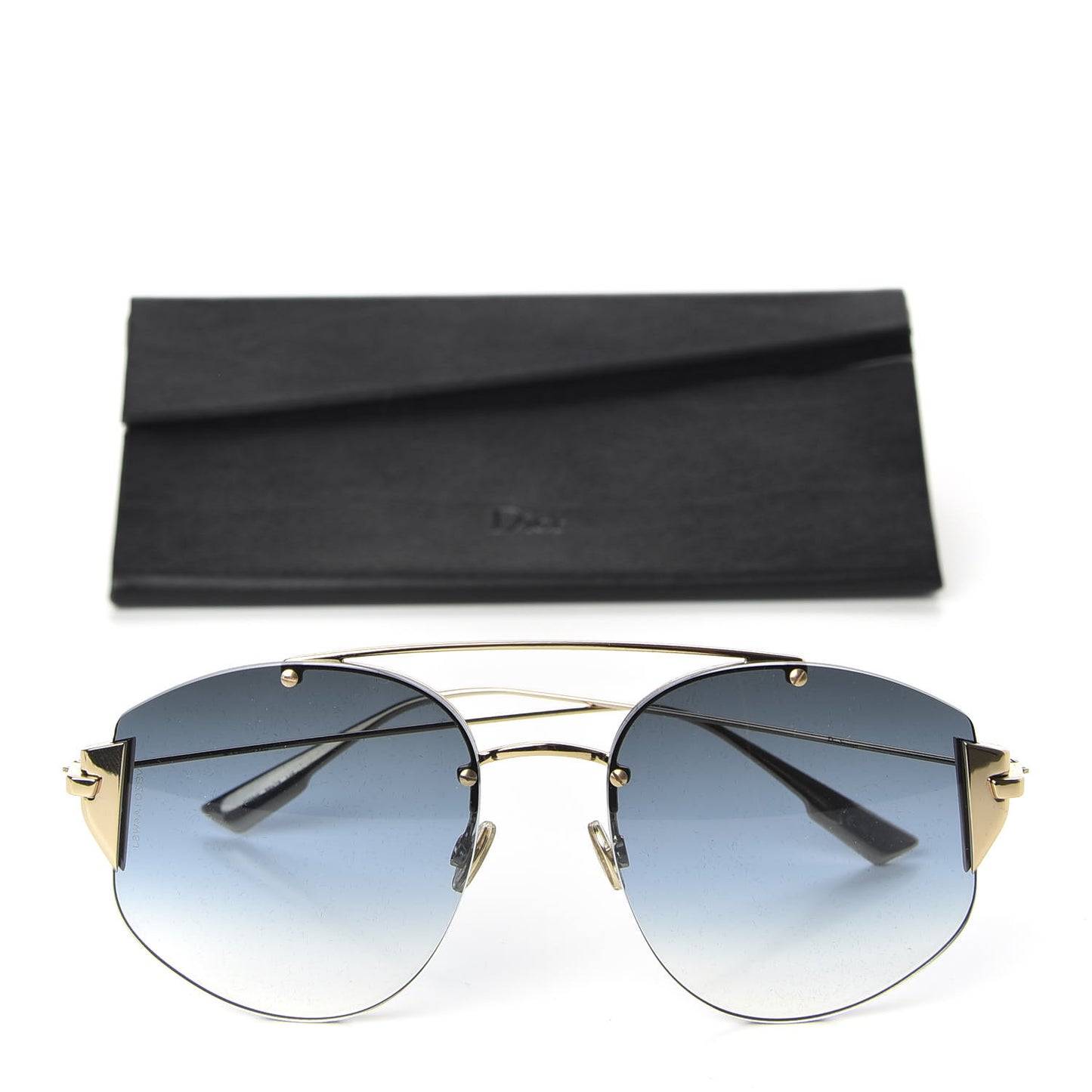 Metal Diorstronger Sunglasses Gold