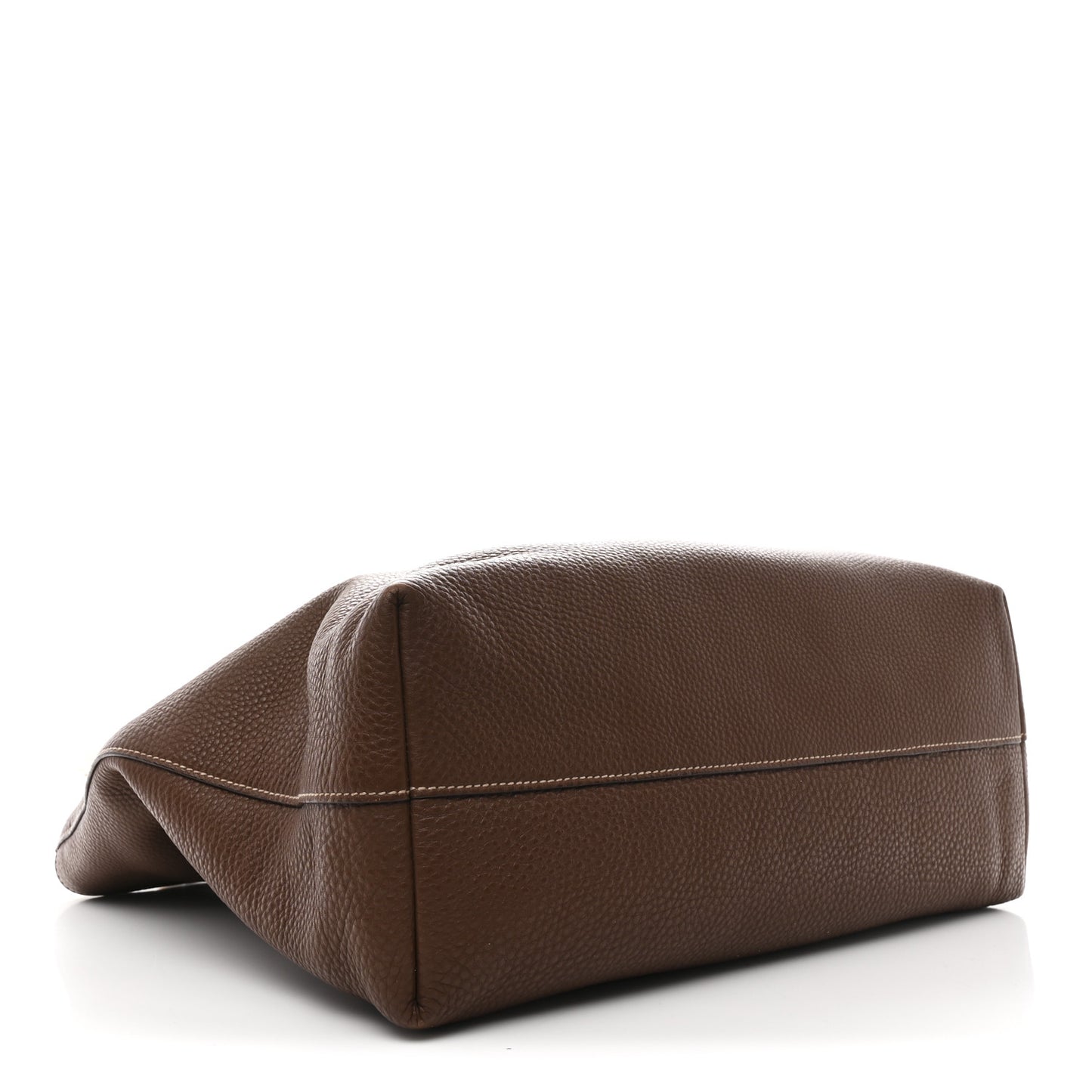 Vitello Daino Shopping Tote Bruciato