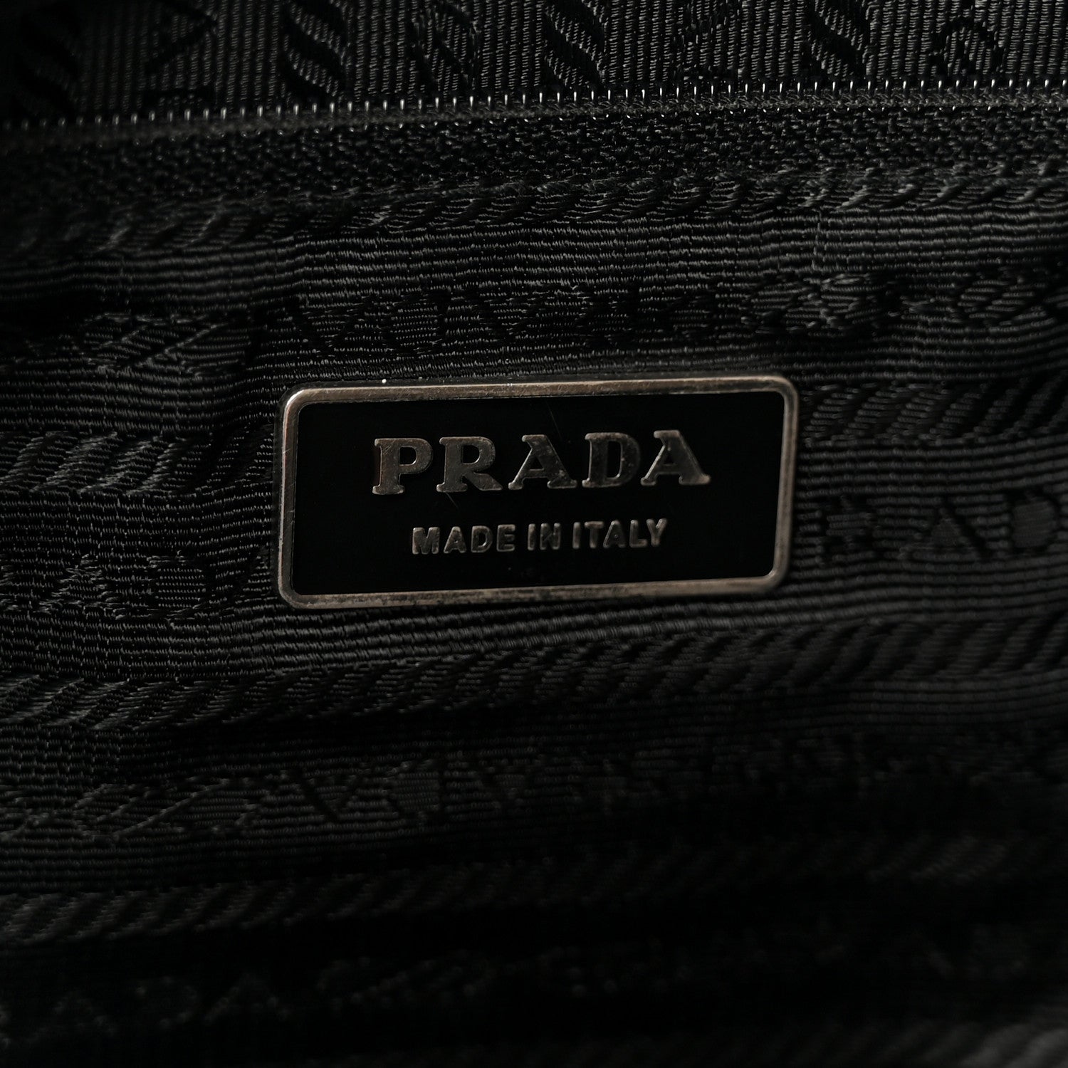 Prada Tessuto Nylon Saffiano Double Buckle Messenger Shoulder Bag Black 6 of 13