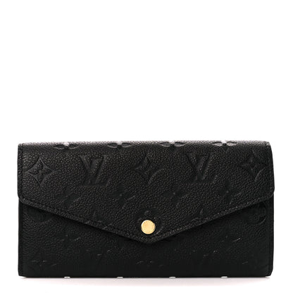 Louis Vuitton Empreinte Sarah Wallet NM Black 1 of 9