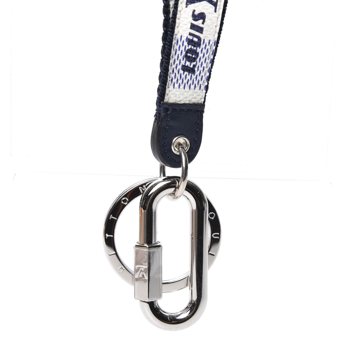 Louis Vuitton Damier Coastline Lanyard Key Holder White 4 of 6