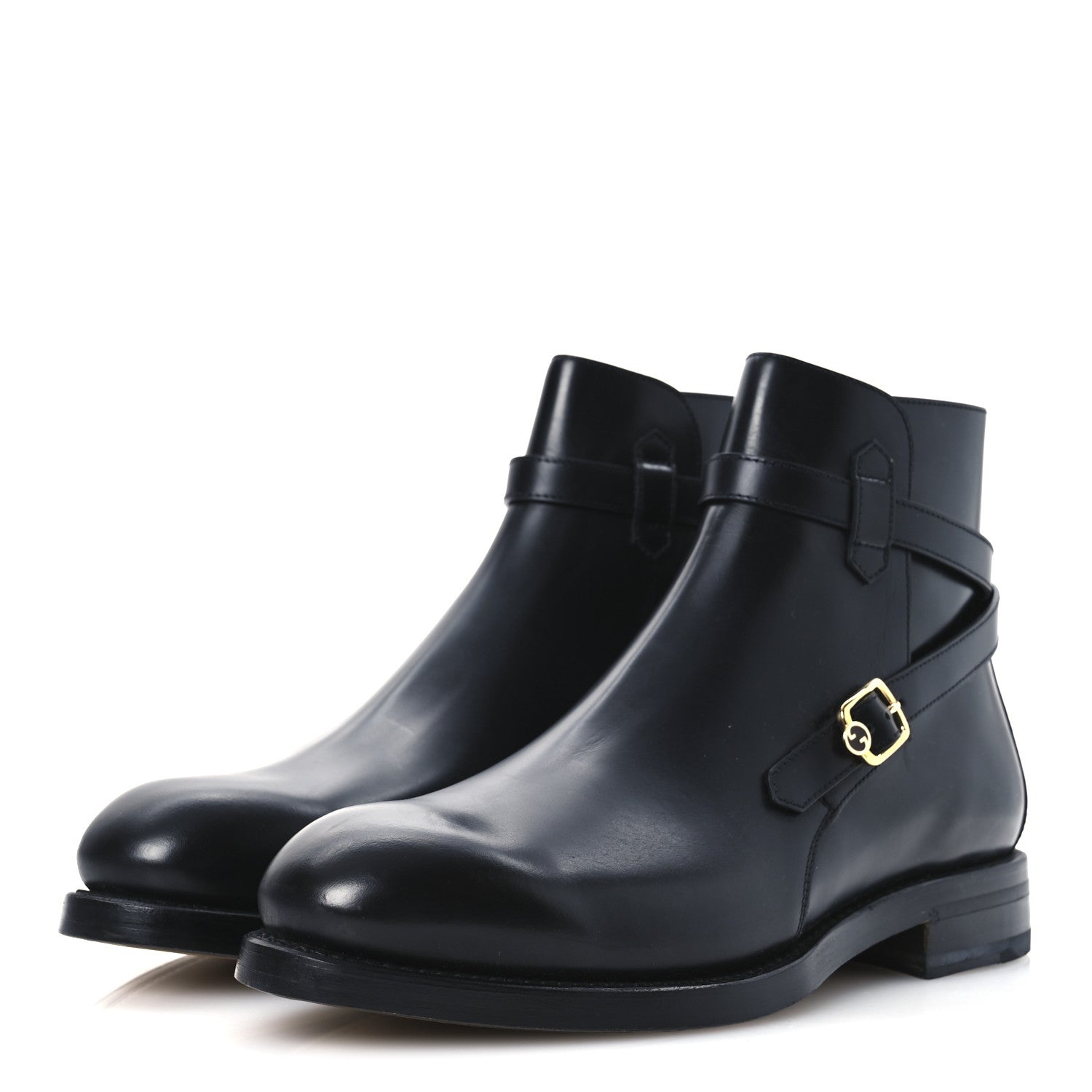 Gucci Cordovan Lux Men Ankle Boots 10 Black 4 of 12