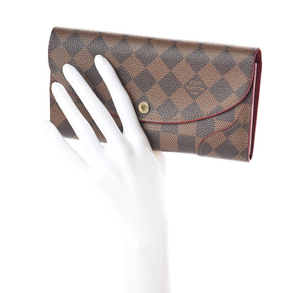 Louis Vuitton Damier Ebene Caissa Wallet Cherry 2 of 6
