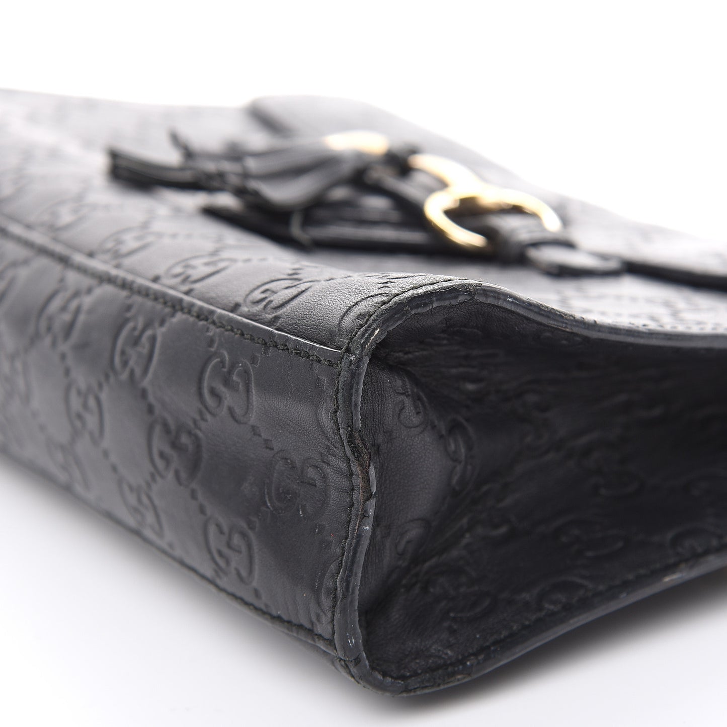Guccissima Medium Emily Chain Shoulder Bag Black