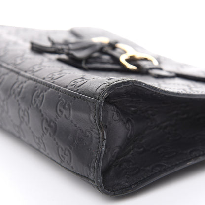 Gucci Guccissima Medium Emily Chain Shoulder Bag Black 27 of 27