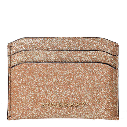 Burberry Patent Glitter Card Holder Gold 1 of 7