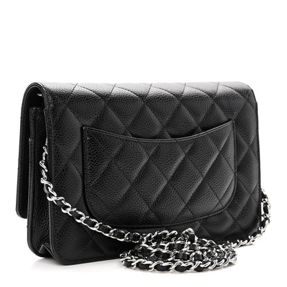Chanel Caviar Quilted Wallet On Chain WOC Black 3 of 11