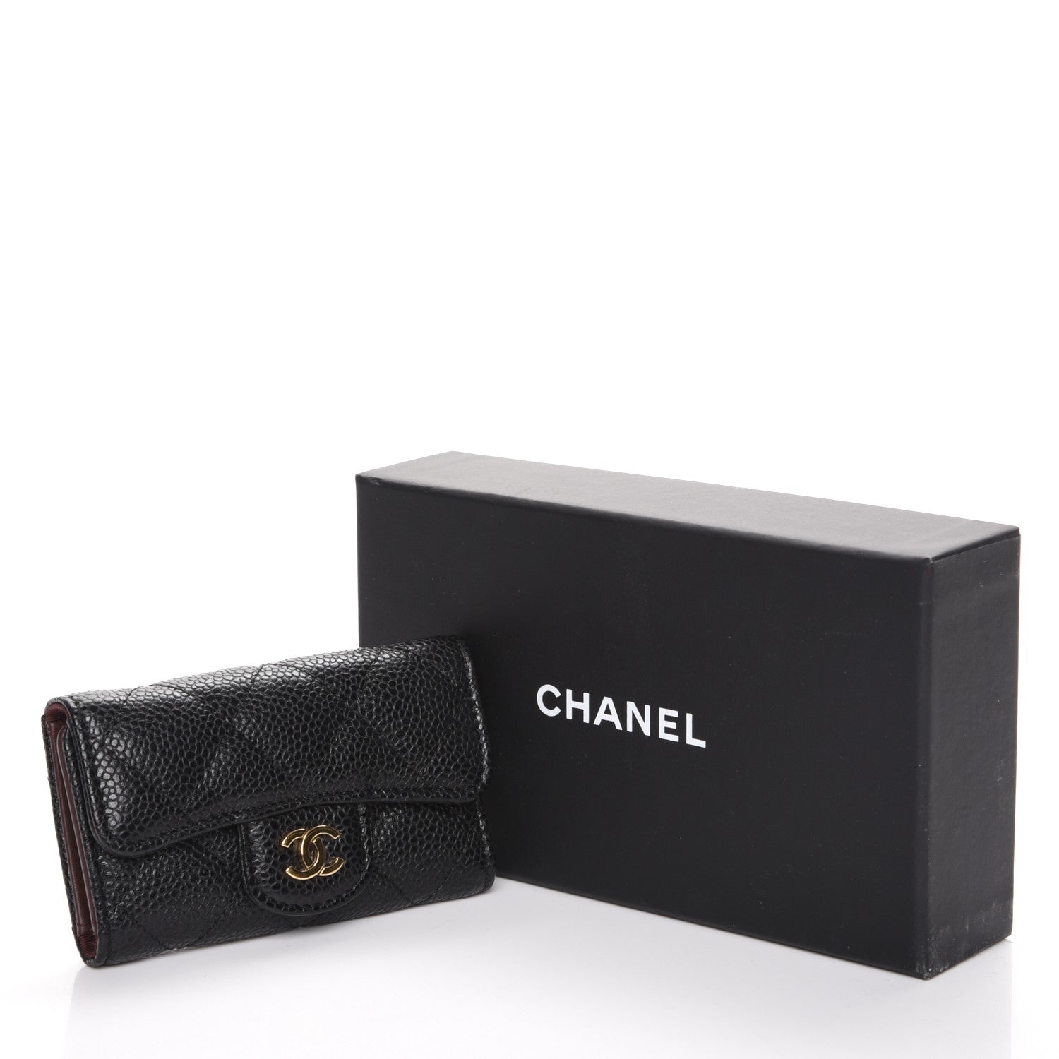 Chanel Caviar Quilted 6 Key Holder Black 9 of 9