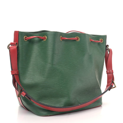 Louis Vuitton Epi Bi-Color Petit Noe Borneo Castillan Red 3 of 9
