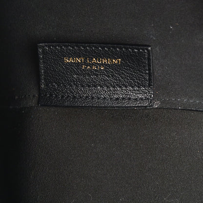 Saint Laurent Calfskin Large Shopping Tote Black 7 of 9