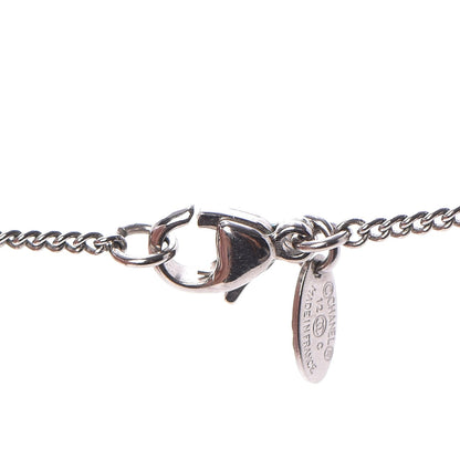 Chanel Crystal Large CC Necklace Silver 5 of 5