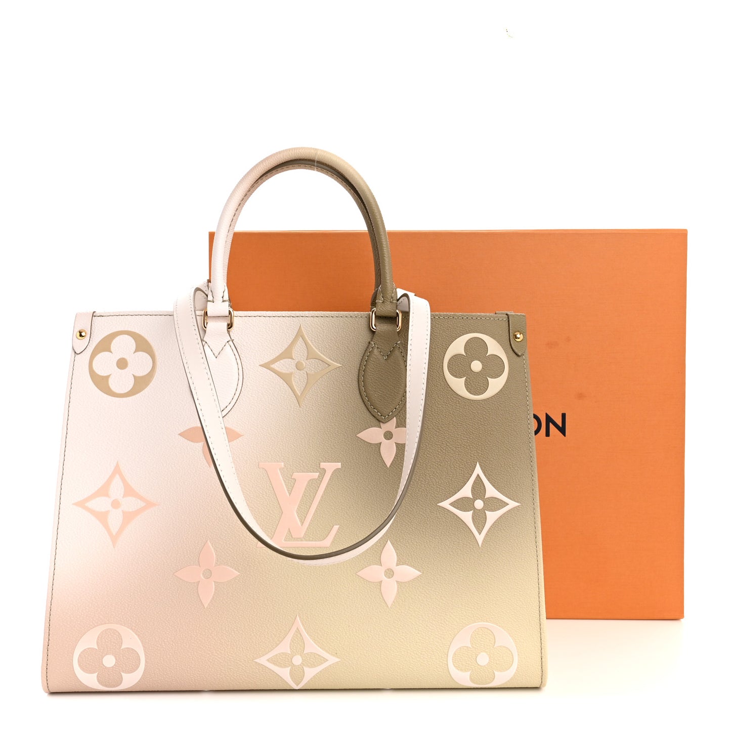 Monogram Giant Spring In The City Onthego MM Sunset Kaki