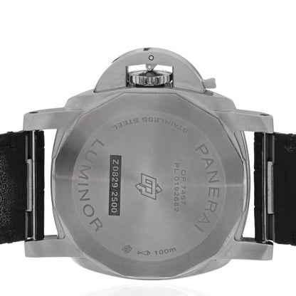 Panerai Stainless Steel Alligator 40mm Luminor Quaranta Automatic Watch White PAM01371 4 of 5