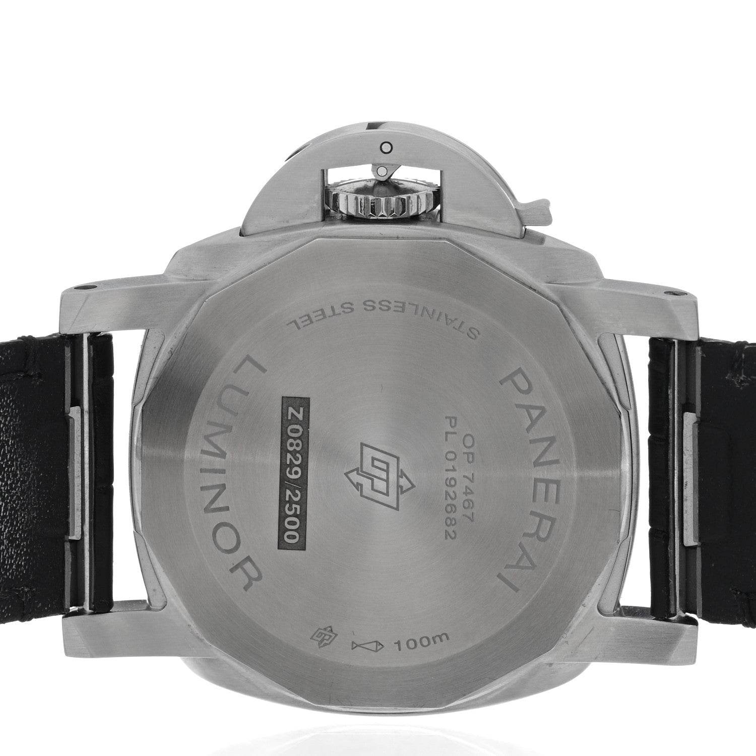 Panerai Stainless Steel Alligator 40mm Luminor Quaranta Automatic Watch White PAM01371 4 of 5