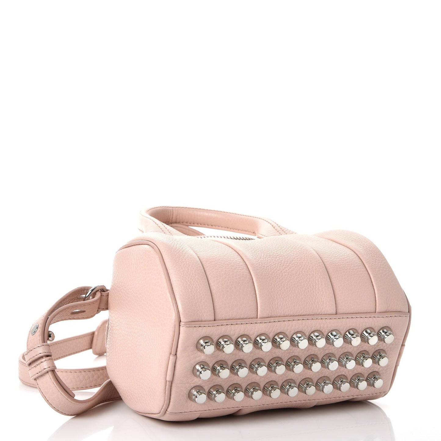 Pebbled Lambskin Mini Rockie Pale Pink Rhodium Hardware
