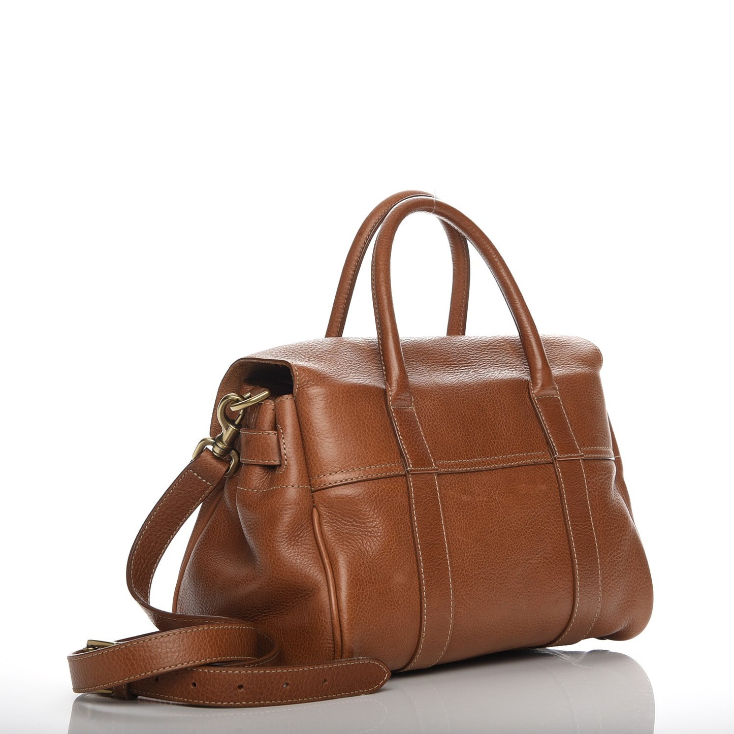 Natural Leather Small Bayswater Oak