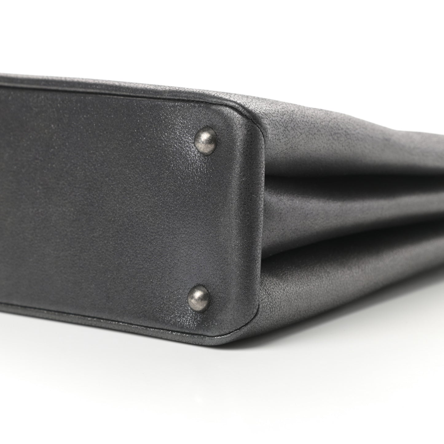 Iridescent Calfskin CC East West Shopping Tote Grey