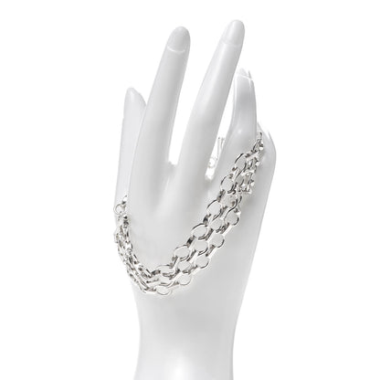 Tiffany Sterling Silver Three-Row Link Bracelet 2 of 5
