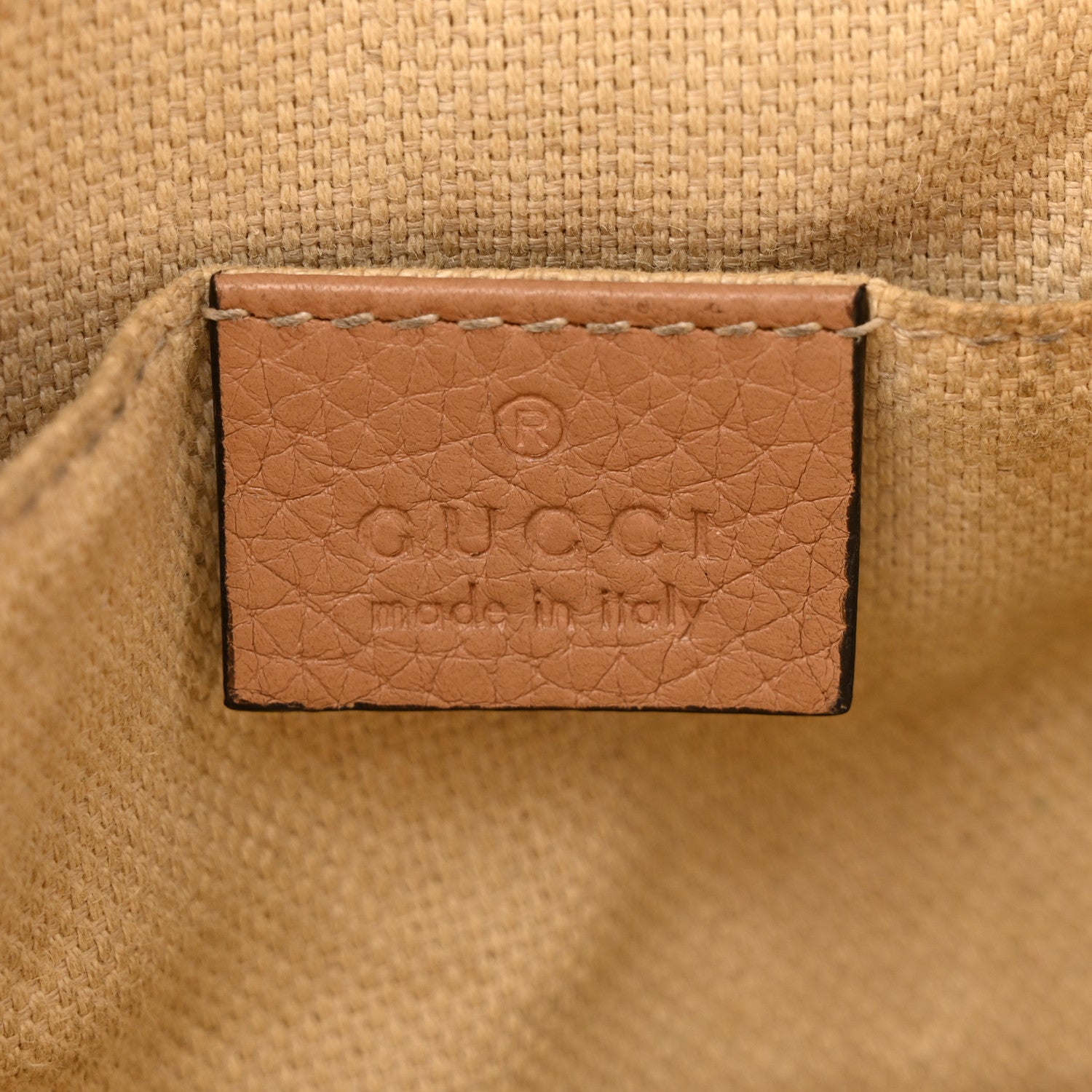 Gucci Pebbled Calfskin Small Soho Disco Bag Camelia 6 of 13
