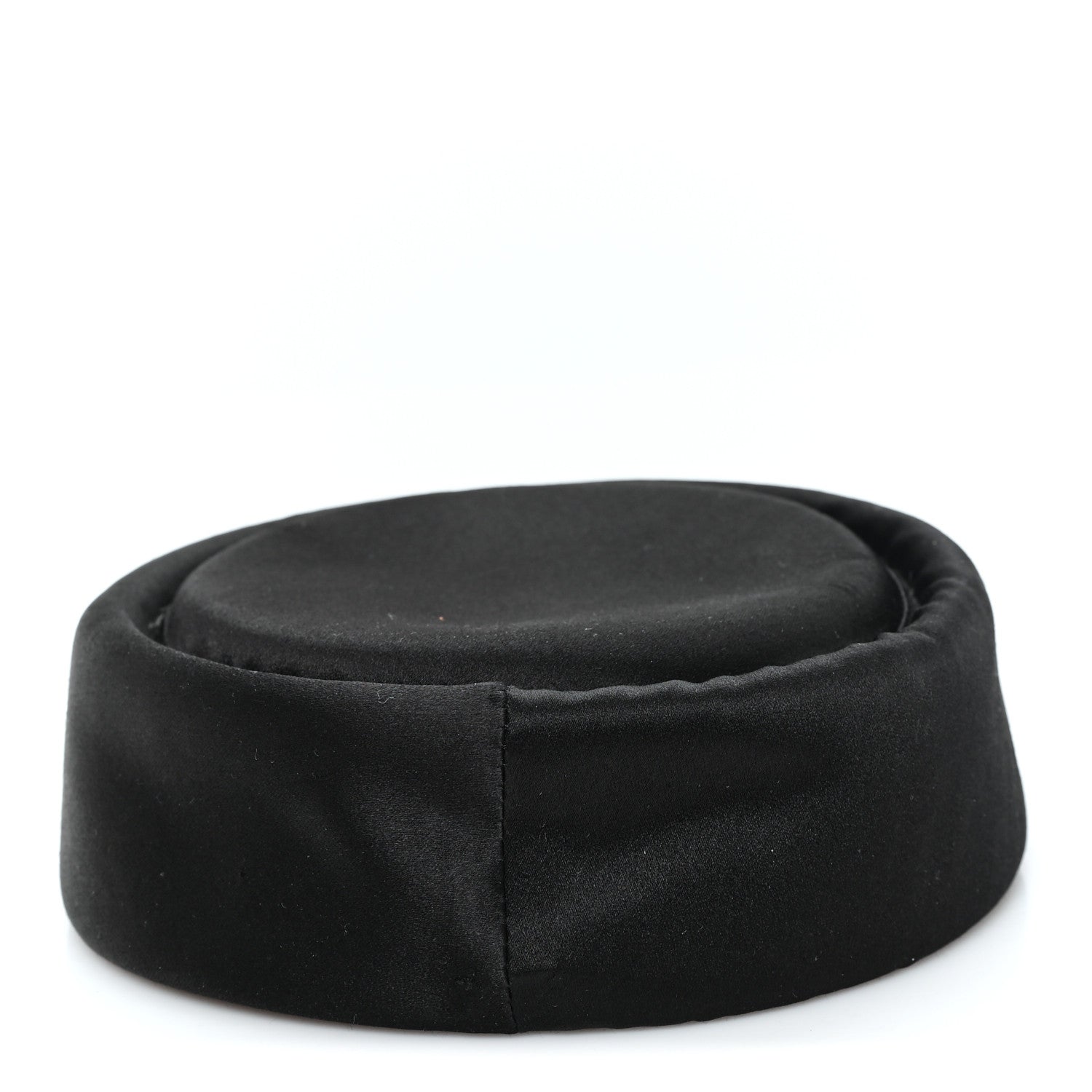 Gucci Satin Pillbox Hat M 57 Black 5 of 9