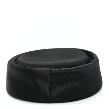 Gucci Satin Pillbox Hat M 57 Black 5 of 9