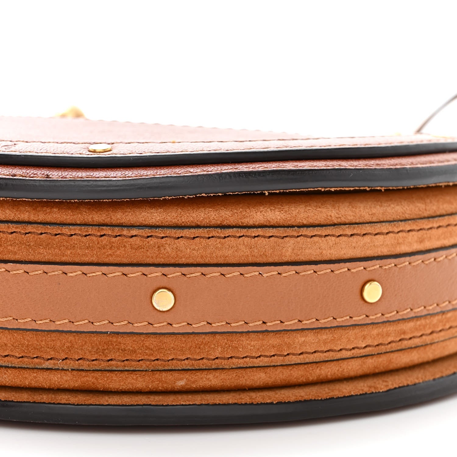 Chloe Shiny Goatskin Smooth Calfskin Suede Small Pixie Bag Saffron Red 10 of 10