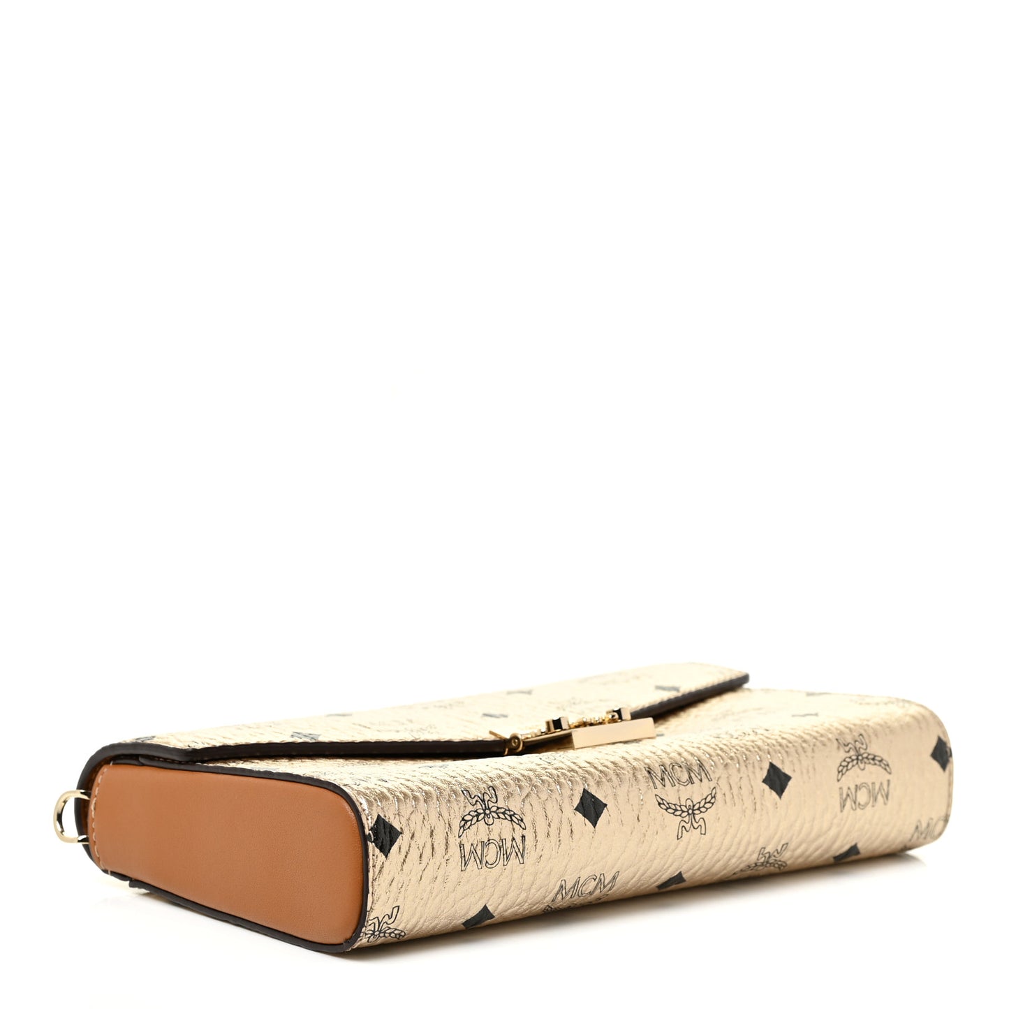 Metallic Visetos Medium Millie Crossbody Bag Berlin Gold