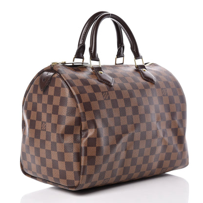 Louis Vuitton Damier Ebene Speedy 30 3 of 9