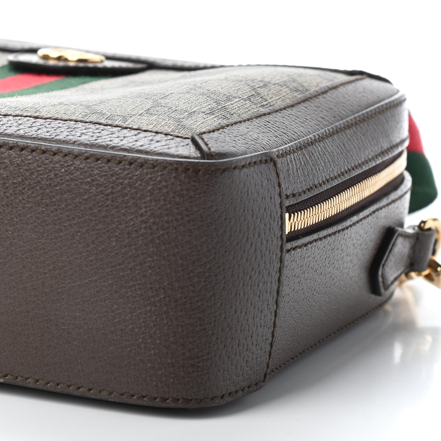 Gucci GG Supreme Web Small Ophidia Top Handle Shoulder Bag Brown 9 of 9