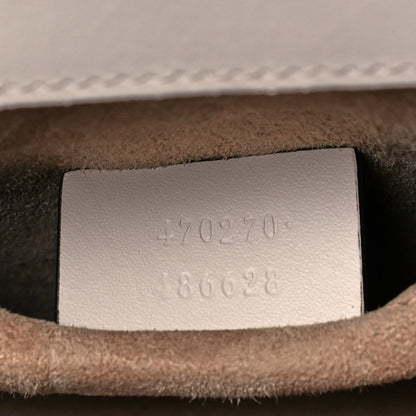 Gucci Calfskin Mini Sylvie Top Handle Bag White 7 of 9