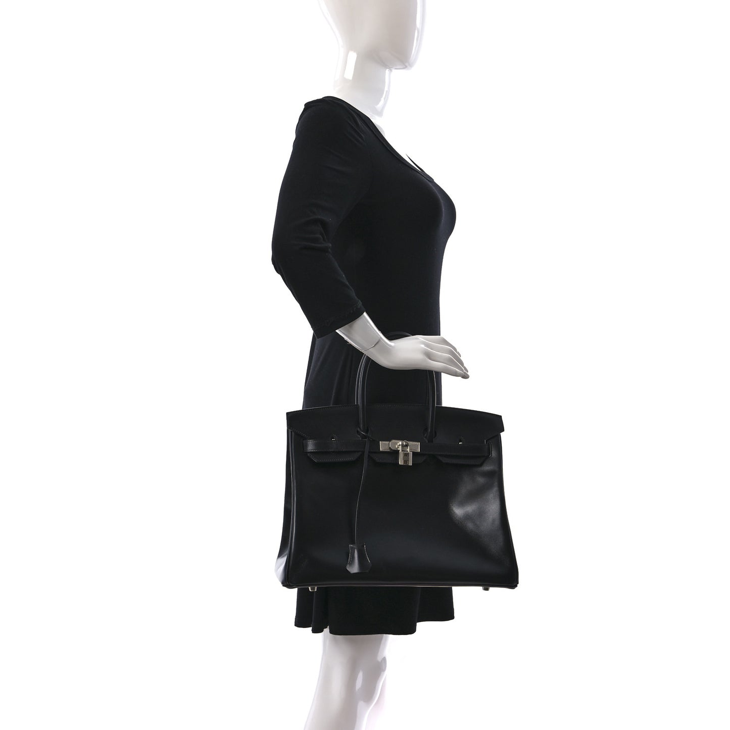 Box Guilloche Birkin 35 Black