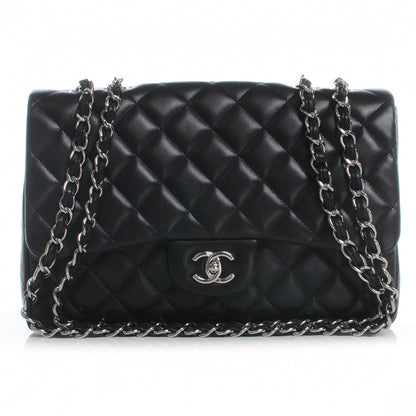 Chanel Lambskin Jumbo Single Flap Black 1 of 8