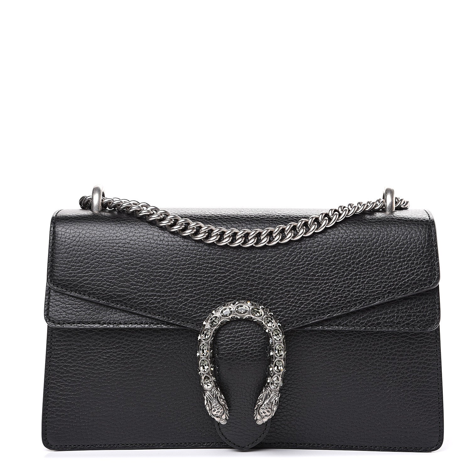Gucci Pebbled Calfskin Small Dionysus Shoulder Bag Black 1 of 10