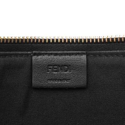 Fendi Vitello Elite Monster Eyes Studded Zip Around Pouch Black 6 of 11
